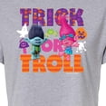thumbnail image 3 of Trolls - Trick Or Troll Branch and Poppy - Juniors Cropped Cotton Blend T-Shirt, 3 of 5