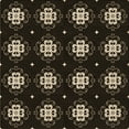 thumbnail image 1 of Ahgly Company Machine Washable Indoor Square Transitional Night Black Area Rugs, 5' Square, 1 of 7