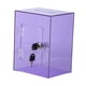 thumbnail image 2 of Alcancía acrílica para ahorrar dinero, con cerradura, para escritorio, manualidades, multiusos, transparente violeta, 2 of 9