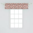 thumbnail image 2 of Ambesonne Tangerine Window Valance, Mandarins on Branches, 54" X 12", Blush Charcoal Grey, 2 of 3