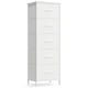 thumbnail image 1 of Cómoda SONGMICS para Dormitorio, Cajonera de Acero y MDF, 5 Cajones de Tela No Tejida, Organizador de Almacenamiento, Armario, Entrada, Blanco Nube y Blanco Nieve ULGS315W01S, 1 of 6