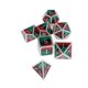 thumbnail image 5 of 7 Piezas Dados Poliédricos Metálicos D6 D4 para de Dragón - rojo negro verde perfke Lote de dados poliédricos, 5 of 7
