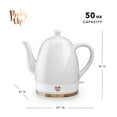 thumbnail image 4 of Pink Up Noelle Ceramic Electric Kettle for Hot Tea and Coffee, 1.5L, Gray, 4 of 8