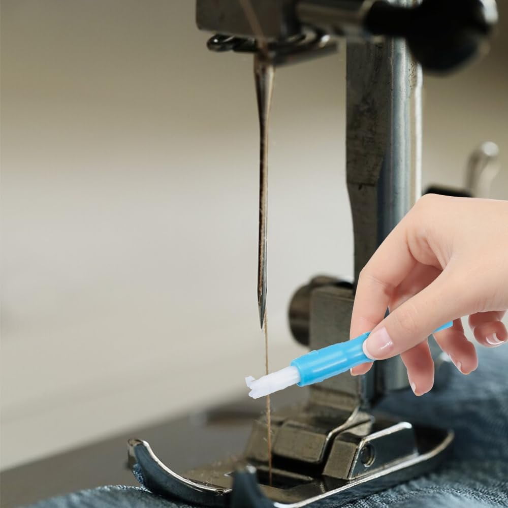 Sewing Machine Threading Machine, 2024 New Automatic Threader Quick Sewing Threader Needle Threading Tool, Needle Inserter Tool Elderly Needle Threader for Sewing Knitting Quilting (White#3PCS)