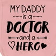 thumbnail image 3 of Inktastic My Daddy is a Doctor and a Hero Baby Burp Cloth, 3 of 3