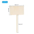 thumbnail image 2 of Uxcell Wood Plant Chalkboard, 6.7"x3.1" Gardening Plant Tags, Wood Color 20Pcs (Rectangle Shape), 2 of 5