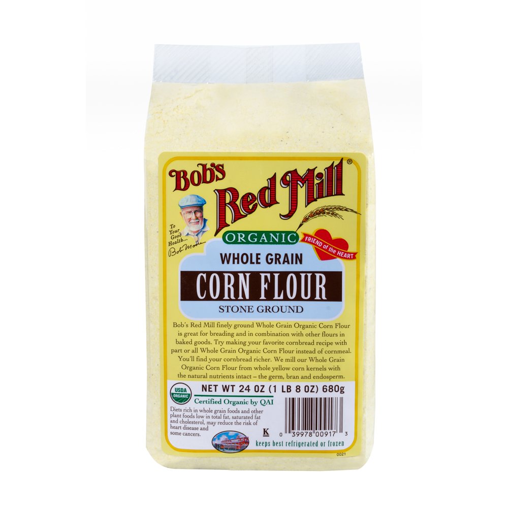 Bobs Red Mill, Organic Corn Flour, 24 Oz