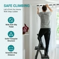 thumbnail image 4 of CONCETTA 2 Step Ladder, Folding Step Stool with Anti-Slip Pedal, Lightweight Portable Ladder for Home, Workplace, 800lbs Capacity，Black, 4 of 8