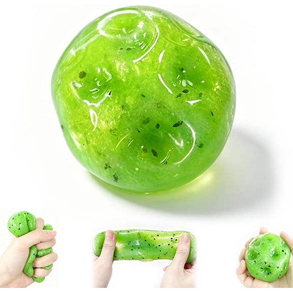 Slushy Squishies,Slushy Kiwi Squishies Stress Relief Ball,Realistic Food Shaped Stress Balls,Soft Sensory Toys Party Favors Birthday Gifts Adults Kids