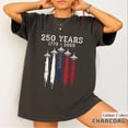 thumbnail image 2 of 250th Anniversary USA Shirt, Floral 4th of July Shirt, America 250 Shirt, Patriotic Usa Shirts for Women, 2 of 7