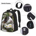 thumbnail image 3 of Easygdp Daisy Guinea Pig Mochila para Niños y Niñas con Set de Caja de Almuerzo y Estuche para Lápices 3 en 1, Mochila Escolar Estampada para Adolescentes, 3 of 7