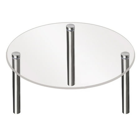 

HYmarket Transparent Acrylic Cake Stand - Good Load Bearing High Strength Stable Easy Installation - Food Grade Acrylic Cake Display Risers Stand Rack - Party Supplies - 1 Set