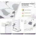 thumbnail image 4 of LazBlinds No Tools No Drill Cordless Cellular Shades, Light Filtering Honeycomb Window Blinds Pleated Blinds for Window Size 33" W x 64" H, Grey Leaves, 4 of 6