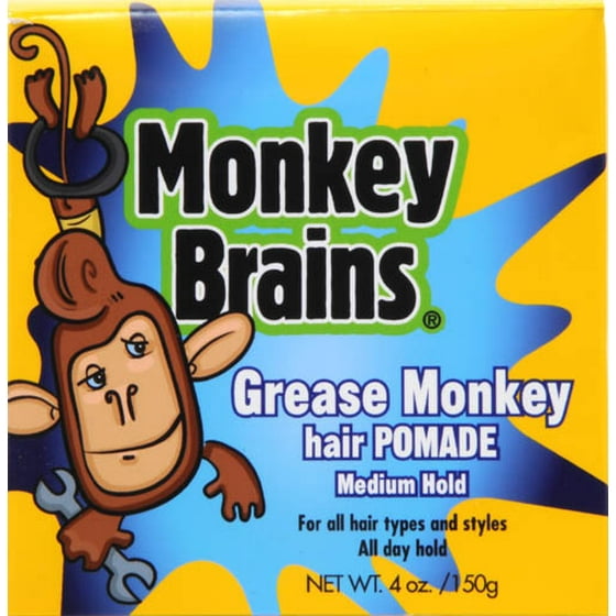 Monkey Brains Grease Medium Hold Hair Pomade 4 Oz