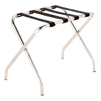 Winsome 92436 Luggage Rack with Shelf The Dora Luggage Rack from Winsome Trading is a great amenity for your guest room. The solid wood rack in espresso holds a large polyester bag that makes .
