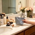 thumbnail image 6 of Hometravel Travel Makeup Bag, Portable Toiletry Organizer Pouch with Zipper, Lightweight Striped Cosmetic Storage Bag for Vacation, Gym, Overnight Trip, Airplane, 6 of 6