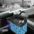 thumbnail image 6 of Xixirimido Car Trash Can for Back Seat Daisy Flower Car Accessories for Women Men Leakproof Auto Garbage Cans Hanging Trash Bin for Car Water-Resistant, Blue, 6 of 8