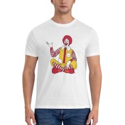 Mcdonald'S Men'S Basic Short Sleeve T-Shirt Fashionable White Xx-Large
