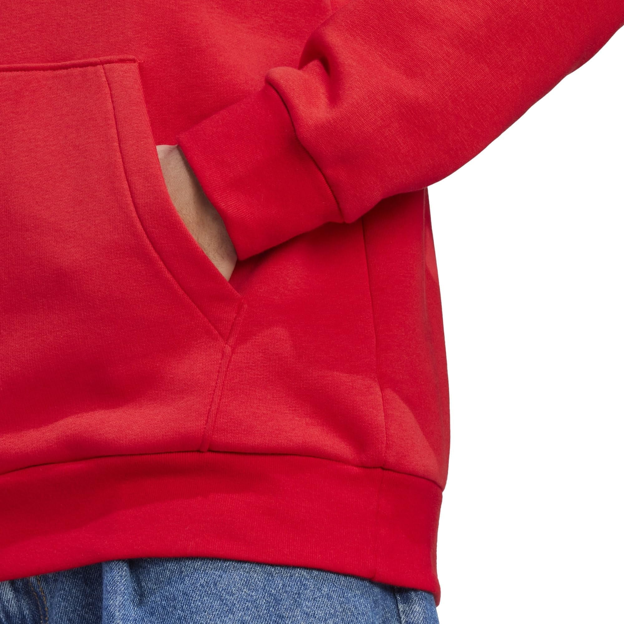 Adidas Men's Essentials Big Logo Fleece Hoodie 2XL Scarlet