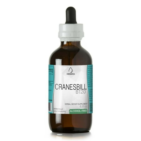 Wild Geranium Extract (Cranesbill Alcohol-FREE Herbal Extract Tincture, Super-Concentrated Cranesbill (Geranium maculatum, Wild Geranium) Dried)