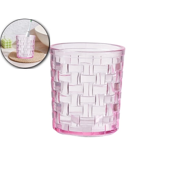 Transparent Wide-Mouth Mouthwash Cup – 3.5x3.1x2.9in Thickened Plastic Toothbrush Tumbler for Couples