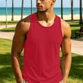 thumbnail image 5 of longantii Mens Gym Workout Sleeveless Tank Top Sports Muscle Fit Vest Lightweight Thin Breathable T-Shirt Running Tank Tops, 5 of 7