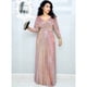 thumbnail image 5 of Vestido de tela especial con escote en V profundo, dorado, con cinturón de color primario, bolsillo, tela de espíritu, tela de espíritu, 5 of 6