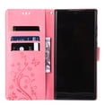 thumbnail image 4 of Designed for Samsung Galaxy S25 Ultra Case, Wrist Strap Flip Kickstand PU Leather Wallet Case Cash Card Slots Holder, Protective Shockproof Pattern Women Cover for Samsung Galaxy S25 Ultra, Pink, 4 of 7