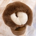 thumbnail image 6 of Winter Boots for Girls Soft Warm Furry Wide Width Ankle Booties Plush Fluffy Platform Non Slip Walking Shoes for Cold Weather, 6 of 7
