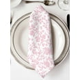 thumbnail image 2 of Cloth Napkins Set of 6 - 20x20 Inches, Pink Flower Washable Reusable Table Napkins, Vintage Farmhouse Boho Leaf Spring Solid Soft & Absortbent Dining Napkin for Party Wedding Hotel Restaurant, 2 of 8