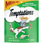 Temptations Classic Seafood Medley Flavor Crunchy And Soft Treats For Cats, 6.3 Oz Pouch