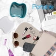 thumbnail image 4 of 2pack Retainer Cleaner Case - Lightweight Denture Bath Case Container for Dentures to Soak Denture Container with Basket and Brush, Easy to Carry, 4 of 5