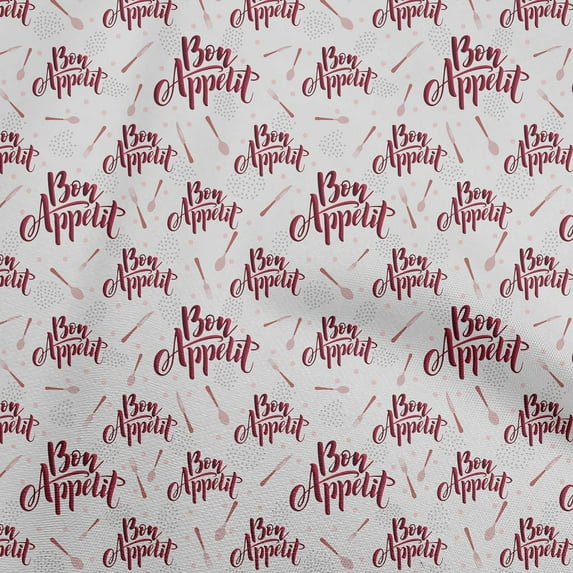 oneOone Velvet Maroon Fabric Text Sewing Material Print Fabric By The Yard 58 Inch Wide