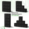 thumbnail image 4 of Organizadores de armario y almacenamiento NEATERIZE de 12 cubos negros, 4 of 6