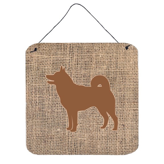 Shiba Inu Burlap and Brown BB1067 Wall or Door Hanging Prints