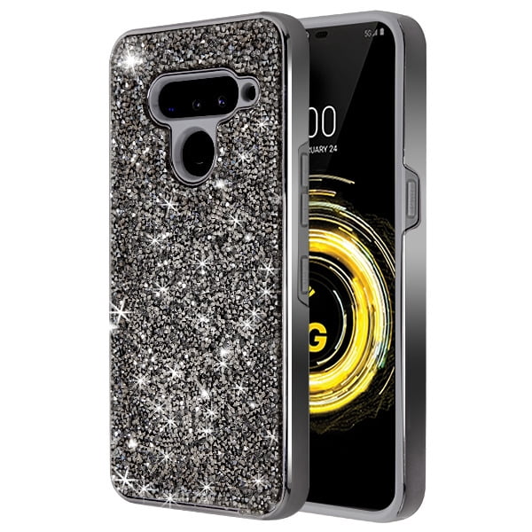 LG V50 ThinQ Phone Case Glitter Bling Luxury Sparkly Mini Crystal 