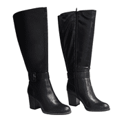 Soul Naturalizer Womens Black Twinkle Block Heel Boots 7M WC Imperfect Box