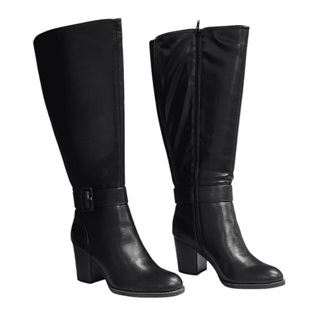 Soul Naturalizer Womens Black Twinkle Block Heel Boots 7M WC Imperfect Box