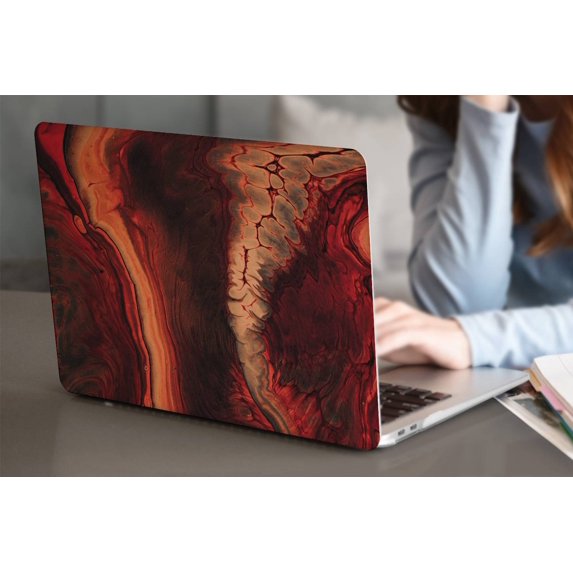 KSK KAISHEK Hard Shell Cover Compatible Old Version MacBook Air 13"( Not Retina Display, 2017 - 2014 2013 2012 2011 2010) Model A1369 & A1466, No USB-C Red series 0795