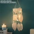 thumbnail image 2 of Campana De Viento De Encaje Con Luz Led, Atrapasueños Con Borlas De Plumas, Campana De Viento, Decoración Colgante De Pared Para El Hogar, Fiesta De Boda, Regalo De Cumpleaños Advancent HA023585-00, 2 of 7