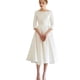 thumbnail image 4 of Elegante vestido de noche para mujer banquete Blanco simple retro fotografía verano viaje fotografía Mori longitud media, 4 of 5