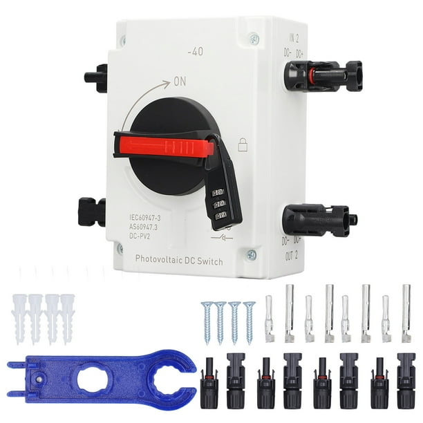 Interruptor de aislamiento PPVDC, DC1000V 32A 4P PV Interruptor de transferencia de conmutación de carga solar Interruptor de aislamiento PVDC Rendimiento finamente ajustado NikouMX herramienta