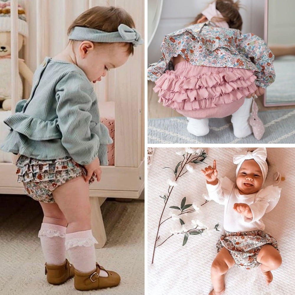 Baby Girl Solid Color Mesh Patchwork Design Shirt Combo Pants Sets –  MyKids-USA™