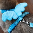 thumbnail image 3 of Pet Leash With Adjustable Buckles Rabbit Harness Angel Decor Rabbit Harness Set Adjustable Comfortable Chest Strap for Small Pets Pet Supplies, 3 of 8