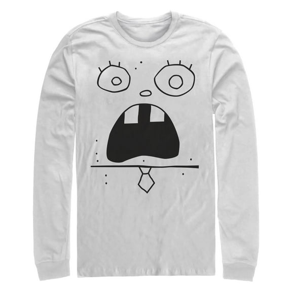 Men's SpongeBob SquarePants DoodleBob Expression  Long Sleeve Shirt