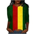 thumbnail image 2 of Xuyuer Black History Shirts Women Black History Month T-Shirt Print Round Neck Casual And Loose Tee Tops African American Shirts, 2 of 5