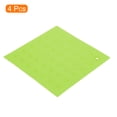 thumbnail image 3 of Unique Bargains 4pcs Silicone Trivet Pot Holder for Kitchen Heat Resistance Table Pad Trivet Placemats-Green, 3 of 5