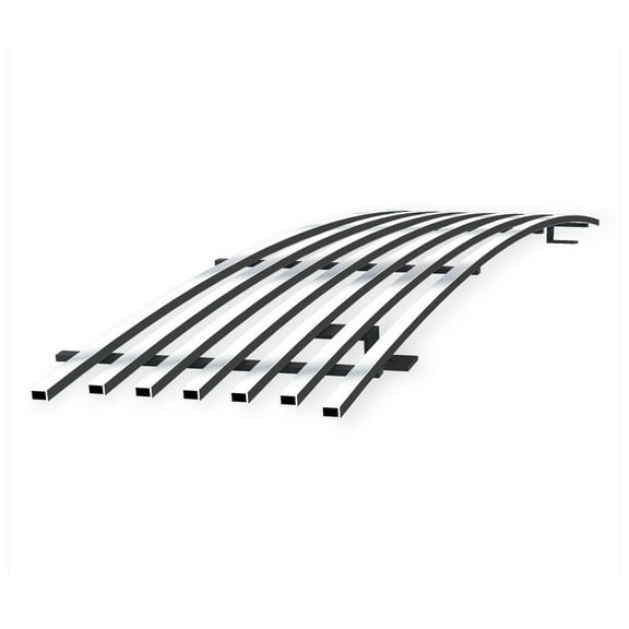 APS Premium Stainless Steel Polished Chrome 8x6 Horizontal Billet Grille Insert Compatible with Ford F-250 F-350 F-450 F-550 SD 2011-2016 Lower Bumper N19-S92866F