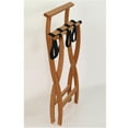 thumbnail image 6 of Wooden Mallet LR4-LOTAN WallSaver Luggage Rack in Light Oak with Tan Webbing, 6 of 9