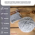 thumbnail image 7 of Mary Maxim Starlette Knitting and Crochet Yarn - Acrylic Worsted Weight Light Grey Yarn, 7 of 7